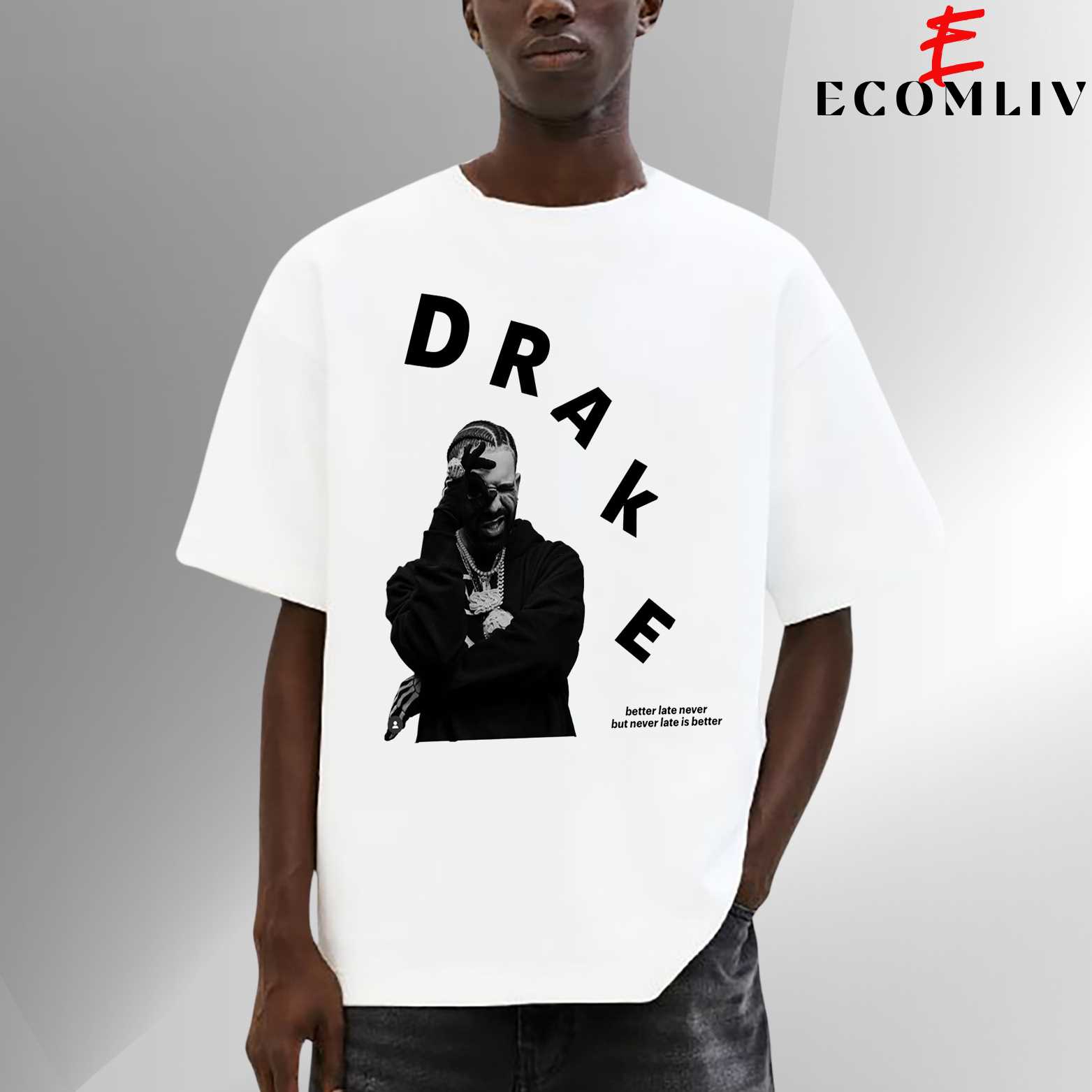 Drake Aesthetic T-Shirt, Rap Illustration Tee, Viral Art Merch